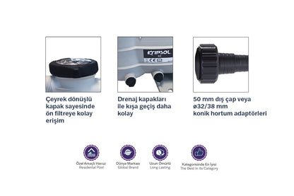 Kripsol S2 Model Havuz pompası