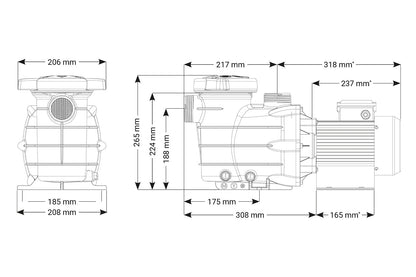Kripsol S2 Model Havuz pompası
