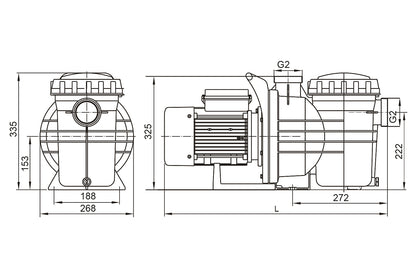 Waterfun Senkron 2 Havuz Pompası