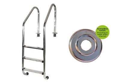 Standart Seri Havuz Merdiveni Paslanmaz Çelik