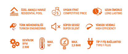 Waterfun Senkron 1 Havuz Pompası