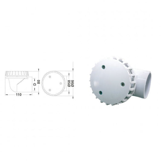 Jakuzi Emiş Süzgeci 50 mm